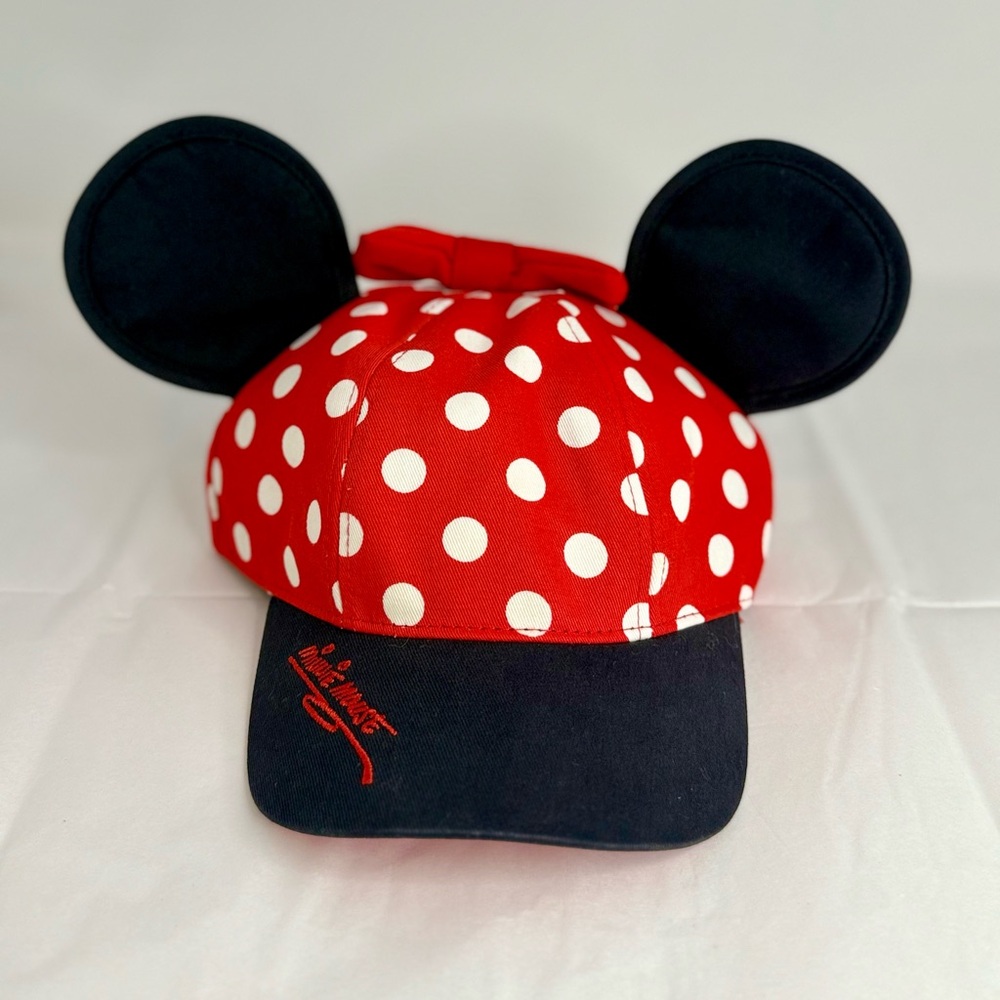 🌸Disney Red and White Polka Dot Hat